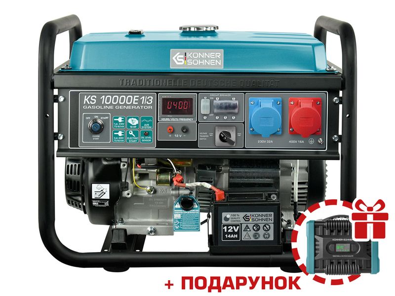 Бензиновий генератор KS 10000E 1/3 KS 10000E-1/3 фото