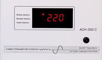 Панель управления однофазного стабилизатора напряжения серии АСН-350