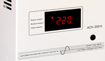 Панель управления однофазного стабилизатора напряжения серии АСН-300Н